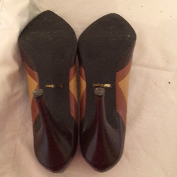 Maripe brown leather heels - Picture 6 of 9